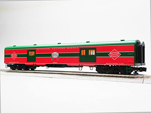 Generic VISIONLINE North Pole Central Reindeer Car #2523 O Gauge Red