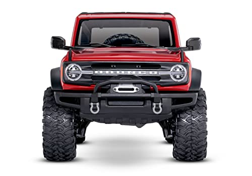 Traxxas TRX-4 Scale Trail Crawler 2021 Ford Bronco Red Silver-Anodized