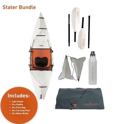Oru Kayak Lake Sport Starter Bundle White