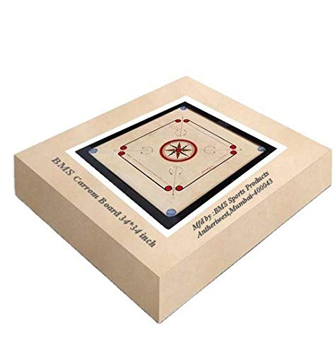 PRECISE Champion Bulldog Carrom Board Jumbo 32mm with Coin & Striker