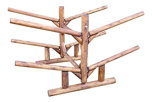 Log Kayak Rack 4 Place Canyon Brown Finish