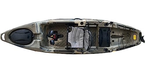 BKC PK10 Pedal Fishing Kayak - Paddle & Seat Included - Multiple