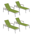 Oxford Garden Travira Chaise Lounge 4 Pack Go Green