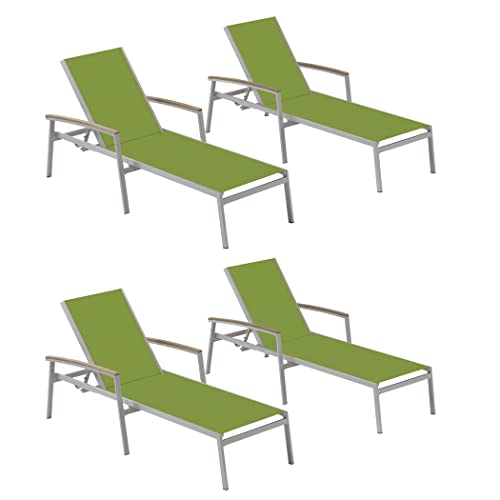 Oxford Garden Travira Chaise Lounge 4 Pack Go Green