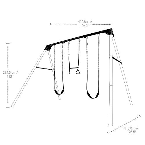 Lifetime Metal Swing Set Earthtone