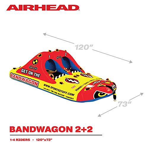 SportsStuff Bandwagon 2+2 Towable Tube Black