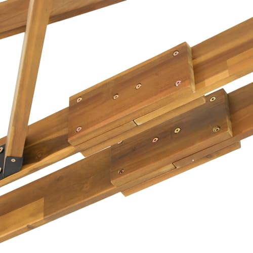 Roomfitters Acacia Wood Pergola Rustic Outdoor Patio Shade Structure Teak