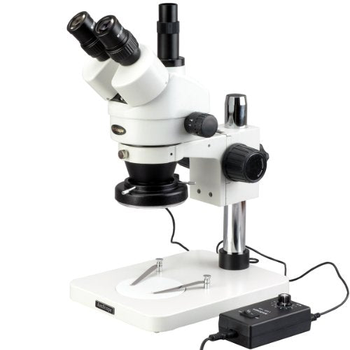AmScope Professional Trinocular Stereo Zoom Microscope 3.5X-45X White