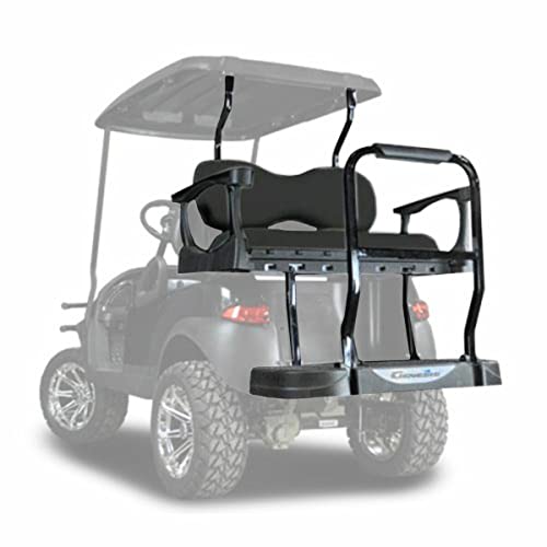 MADJAX Genesis 300 Rear Seat Kit for Club Car Precedent/Onward/Tempo Golf Cart Black