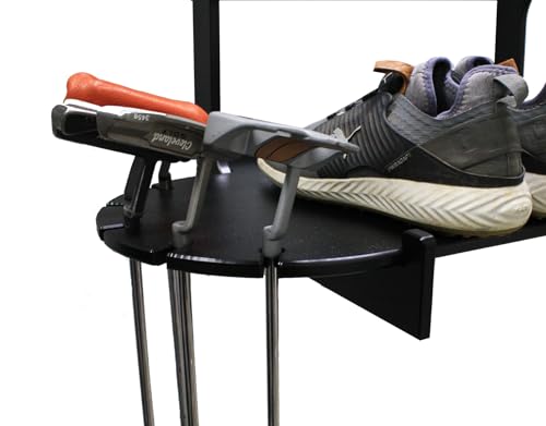 TRAPSKI Golf Bag Wall Rack Storage Organizer Black