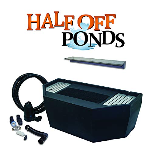 HALF OFF PONDS Elegant Spillway Kit SE24-BK 24" Lighted Color-Changing Acrylic