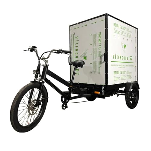 Cozytrikes Electric Box Cargo Bike Black