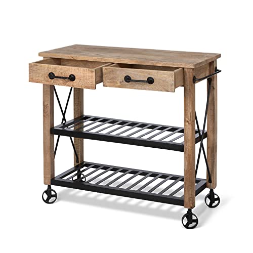 Park Hill Collection Garden Potting Cart Natural