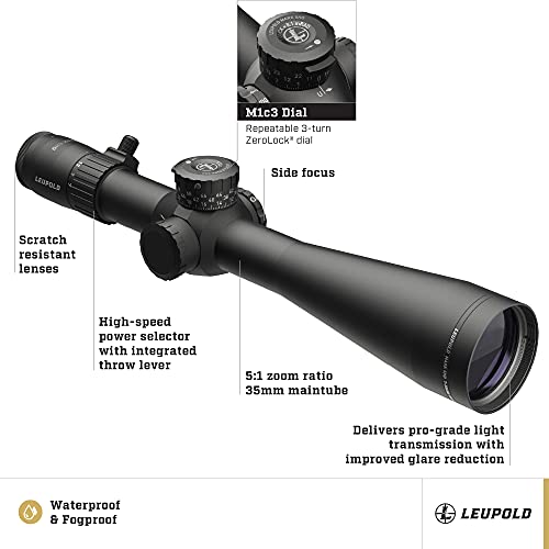 Leupold Mark 5HD 7-35x56mm M1C3 SFP Side Focus Riflescope Second Focal TMR
