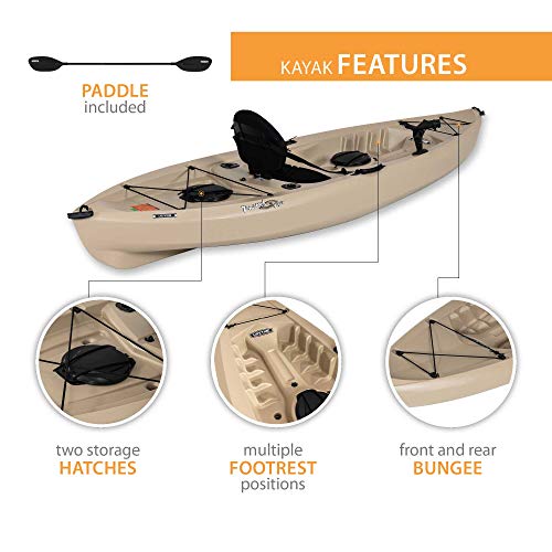 Lifetime Muskie Angler Sit-On-Top Kayak Tan