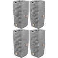 Good Ideas Impressions Riverwalk 50 Gallon Faux Slate Dual Spigot Rain Barrel Dark Granite