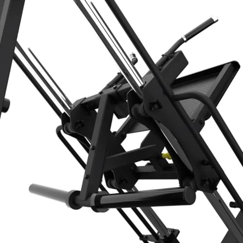 Gronk Fitness Leg Press Hack Squat Machine Adjustable Black