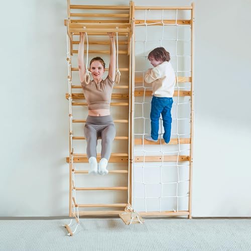 Avenlur Neem 5-in-1 Swedish Ladder Wall Gym Indoor Jungle Gym