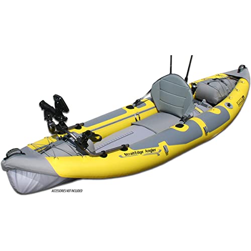 Advance Elements StraitEdge™ Angler Inflatable Fishing Kayak with Rod Holders Yellow