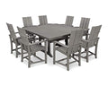 Polywood Dining Set Slate Grey