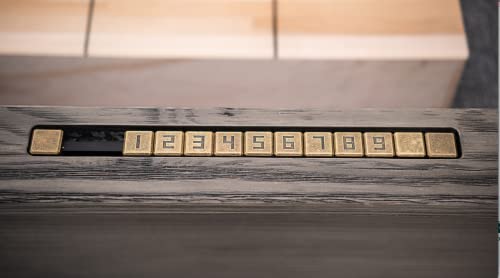Empire USA Plank & Hide Otis Shuffleboard Table Weathered Grey 12'