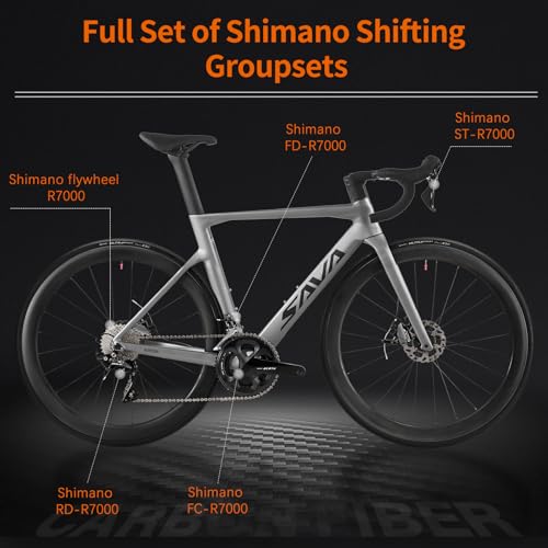 SAVADECK Carbon Road Bike T800 Shimano 105 R7000 22-Speed New Green 56cm