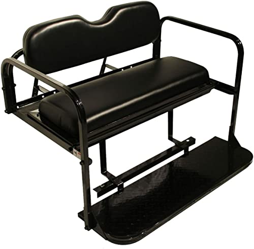 Performance Plus Carts Club Car Precedent Golf Cart Rear Flip Seat Kit Black