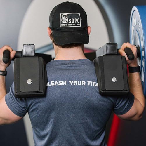 Titan Fitness 4-in-1 Squat & Leg Press Machine Black