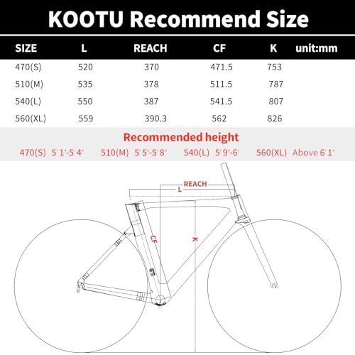 KOOTU Carbon Road Bike Red