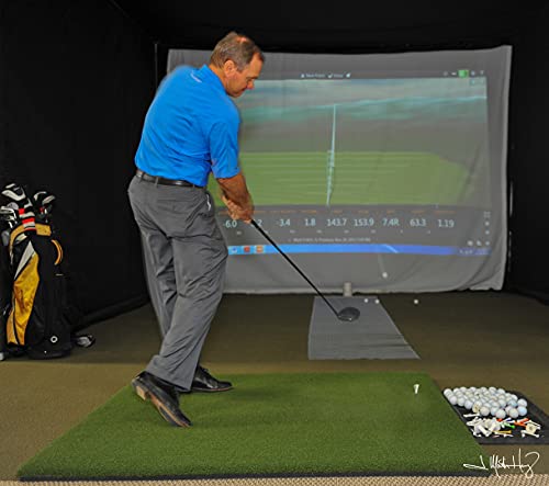 Real Feel Golf Mats Country Club Elite 4'X6' Golf Hitting Mat | Heavy Duty Commercial Practice Mat | Indoor/Outdoor