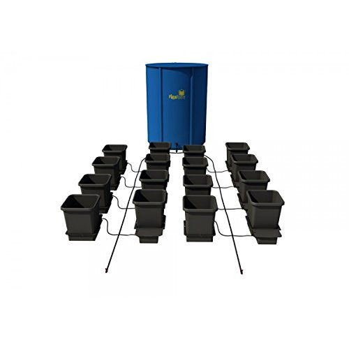AutoPot 16 Pot Hydroponic System with 3.9 Gallon Pots and 60 Gallon FlexiTank - Black