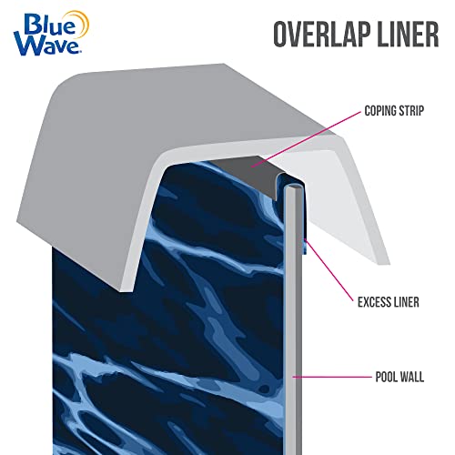 Blue Wave NL512-20 Standard Gauge Oval Steel Wall Pool Liner Evening Bay 21-FT X 41-FT