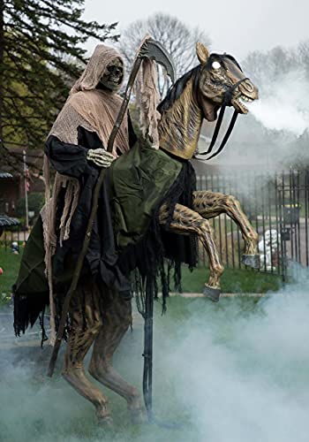 Seasonal Visions Animated Reaper's Ride Prop Brown