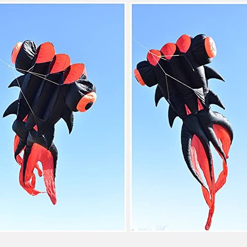 TiffyDance 36ft Goldfish Kite Inflatable Easy Flying Orange
