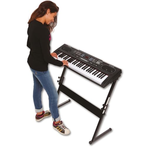 Bontempi Full Size Keyboard with Legs & USB Connection Multi-Color