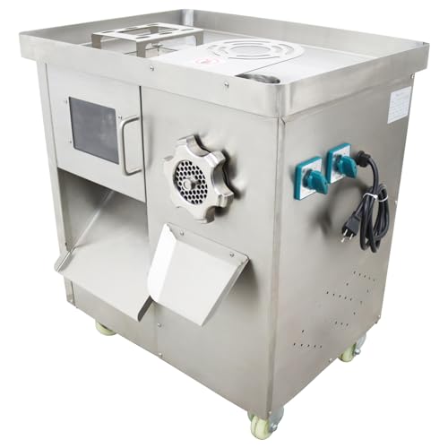 HayWHNKN 5mm Meat Cutting Machine and Grinder Stainless Steel Silver
