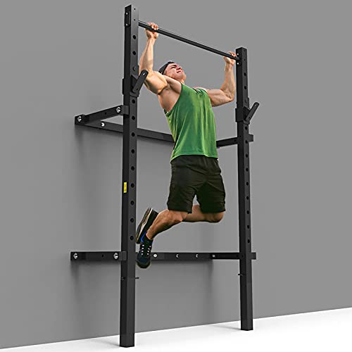 EAS1SOOPE Foldable Power Rack Wall Mounted Squat Rack