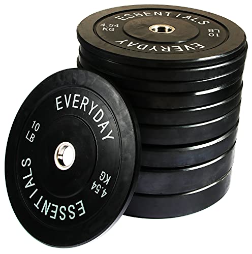 BalanceFrom Olympic Bumper Plate Weight Plate Black