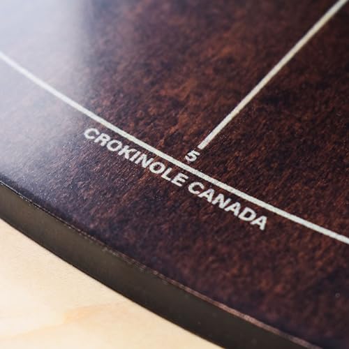 Crokinole Canada Tournament Crokinole Board Game Set Brown