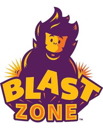 Blast Zone Triple Play Inflatable Bounce House Combo 16x14 with Blower, Double Slides