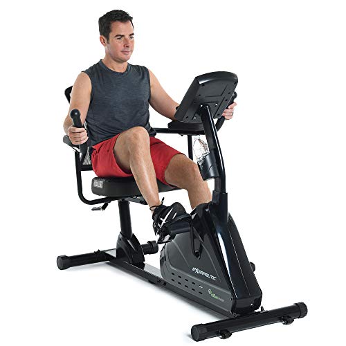 Exerpeutic 5000 Indoor Recumbent Exercise Bike Black/Grey