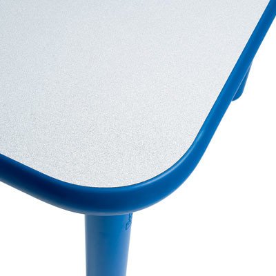 Children's Factory Angeles Baseline Kids Activity Table 72"x30" with 22" Legs Royal Blue