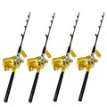 EAT MY TACKLE 80 Wide 2 Speed Fishing Reels on 130-160 lb Blue Marlin Rods (4 Pack) Black
