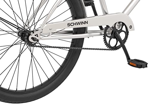 Schwinn Huron Adult Beach Cruiser Bike 26-Inch Silver