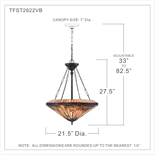 Quoizel Stephen 4-Light Vintage Bronze Pendant Light