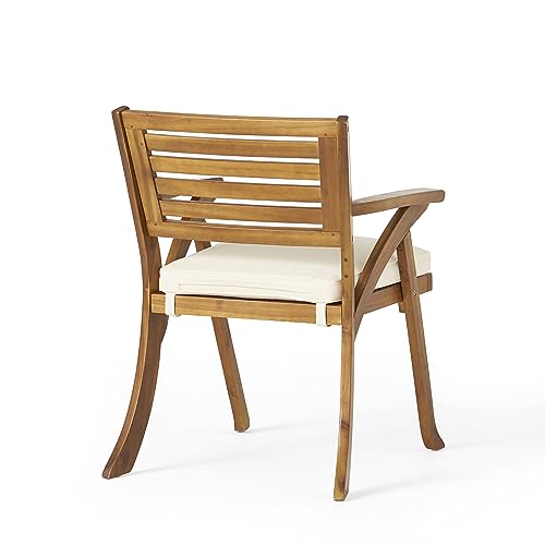 Christopher Knight Home Hermosa 5-Pc Acacia Wood Dining Set Teak Finish