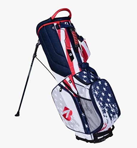 Bridgestone Golf Old Glory Stand Bag White-Navy-Red