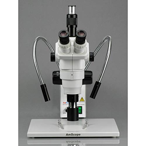 AmScope Professional Trinocular Zoom Microscope 2X-225X White