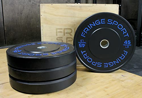 OneFitWonder Fringe Sport Contrast Bumper Plates Set 260 lbs