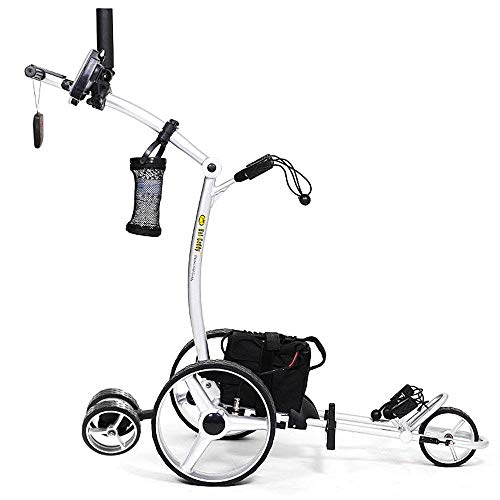 BAT-CADDY ELECTRIC GOLF CADDY X4R Remote Golf Push Cart Titanium Silver
